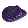 迷你牛仔帽-紫色-牛仔帽