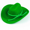 微型牛仔帽-凯利绿色-牛仔帽-迷你西部帽-迷你牛仔帽