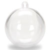 100mm透明塑料装饰物-透明可填充装饰物-透明可填充圣诞装饰物-透明塑料圣诞装饰物-透明塑料球装饰物-透明塑料装饰物填充-可填充装饰物球