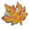 橡树叶花环-秋天的颜色-秋天的花