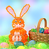 串珠复活节兔子套件-粉红色的兔子-串珠安全别针兔子