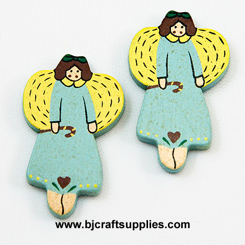 Small Wooden Angel Cutouts