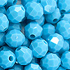 面珠- 10毫米珠-小面珠-婴儿蓝-塑料珠-丙烯酸面珠- 10毫米面珠