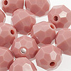 面珠- 10毫米珠-面珠-灰尘玫瑰-塑料珠-丙烯酸面珠- 10毫米面珠