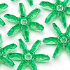 星片珠-圣诞绿色- 25毫米星片珠-太阳爆发珠-星爆发珠-摩天轮珠-桨轮珠