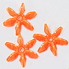 日爆珠-橙色- 12毫米星片珠-日爆珠-星爆珠-摩天轮珠-桨轮珠