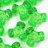 三珠-薄荷-透明薄荷绿色三珠-塑料三珠-螺旋桨珠