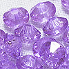 在上雕琢平面的Rondelle珠子-在上雕琢平面的间隔珠子-紫水晶- Rondelle间隔珠子