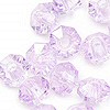 在上雕琢平面的Rondelle珠子-在上雕琢平面的间隔珠子- Lt紫水晶- Rondelle间隔珠子