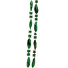 绿色的Mardi Gras珠子- Mardi Gras扔珠子-派对珠子- Mardi Gras项链-特色Mardi Gras珠子-游行珠子