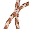 博洛领带绳-编织博洛绳-米色/棕褐色-博洛领带绳-皮革绳-编织皮革绳-博洛领带用品