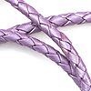 皮革博洛绳-圆编织皮革绳- Chandini紫色-博洛皮革-皮革博洛领带绳-皮革博洛绳