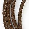 皮革博洛绳-圆编织皮革绳-棕色-博洛皮革-皮革博洛领带绳-皮革博洛绳