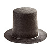 烟囱礼帽-迷你礼帽-雪人礼帽-黑色-迷你礼帽-雪人的帽子