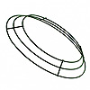 金属丝花环框架-花环形式-绿色-花环用品-花环制作用品-金属丝花环戒指