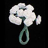 带状玫瑰簇-白色-花卉点缀