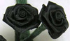 带状玫瑰丛-黑色-花