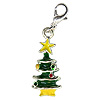 龙虾Clasp Charm - Christmas Tree - Jewelry Charm - Christmas Jewelry - Christmas Charm - Holiday Charms