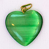 光纤心脏魅力-绿色-珠宝发现