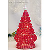 串珠安全别针圣诞树套件-红色的树/金别针-串珠圣诞树套件-串珠圣诞树