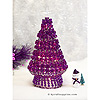 串珠安全别针圣诞树套件-紫树/金别针-串珠圣诞树套件-串珠圣诞树