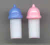 迷你婴儿瓶-粉红色/蓝色-婴儿淋浴装饰-迷你婴儿瓶-婴儿淋浴桌子装饰