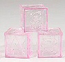 采购产品塑料婴儿块盖- Tr粉红色-塑料婴儿块-婴儿淋浴装饰-婴儿淋浴桌装饰