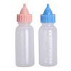 塑料牛奶瓶-粉红色/蓝色-塑料婴儿瓶-婴儿淋浴装饰-婴儿淋浴桌子装饰