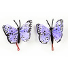 孤峰rfly for Crafts - Feather Butterflies - Purple - Feathered Butterflies - Monark Craft Butterflies -