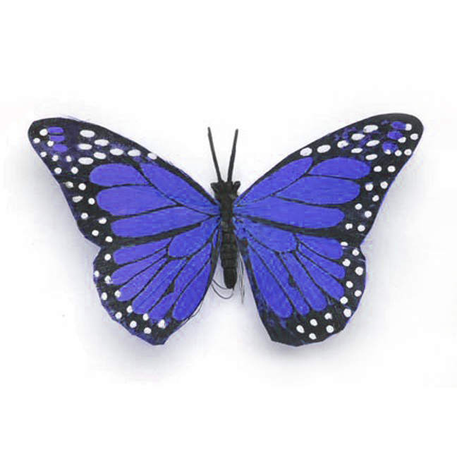 Decorative Butterflies - Artificial Butterflies - Butterflies for Crafts - Fake Blue Butterfiles