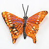 孤峰rfly for Crafts - Feather Butterflies - Orange - Decorative Butterflies - Artificial Butterflies - Butterflies for Crafts - Fake Butterfiles -