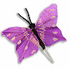 孤峰rfly for Crafts - Feather Butterflies - Plum - Decorative Butterflies - Artificial Butterflies - Butterflies for Crafts - Fake Butterfiles -