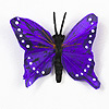 孤峰rfly for Crafts - Feather Butterflies - Violet - Decorative Butterflies - Artificial Butterflies - Butterflies for Crafts - Fake Butterfiles -