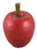 彩绘木苹果与茎-红色-迷你苹果