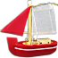 彩绘迷你木制帆船-木制帆船-迷你帆船-微型帆船