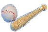 木制棒球棒和球-木制形状