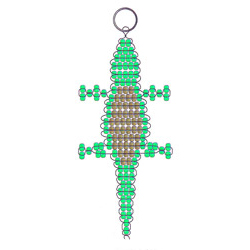 串珠鳄鱼钥匙链