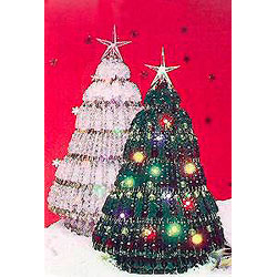 串珠水晶安全别针圣诞树-免费模式串珠点燃安全别针树