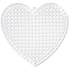 塑料tic Canvas Hearts - Clear - Plastic Canvas