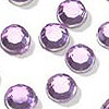 亚克力雕面水钻- Lt紫水晶-光滑的顶部雕面水钻-圆形亚克力水钻-光滑的顶部雕面平背水钻
