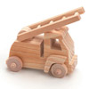 木材消防车-未完成-木制玩具