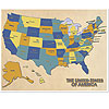 美国地图-孩子学习地图-教育地图-美国-美国地图-美国地图